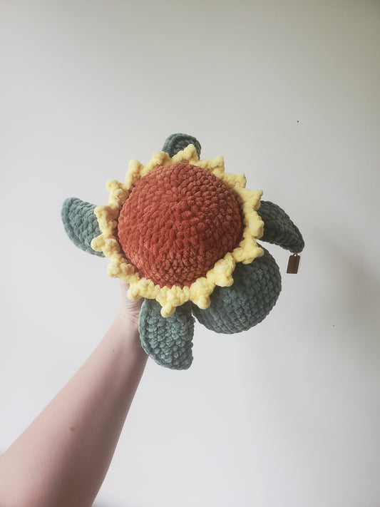 Sunnie the Sunflower Crochet Turtle