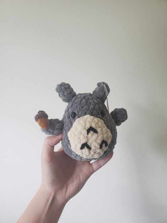 Totoro with Acorn Crochet Plushie