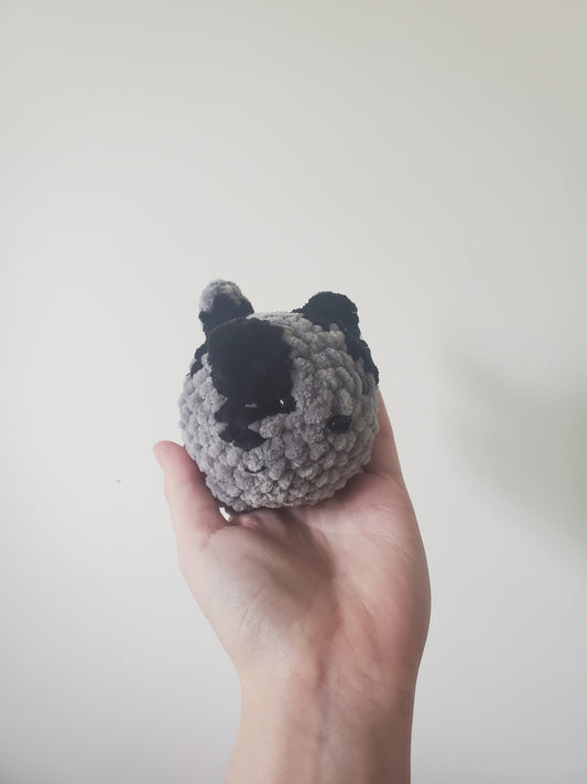 River the Black and Grey Cat Crochet Plushie