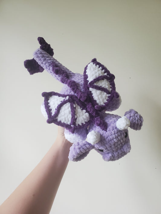 Fiora the Lavender Crochet Dragon