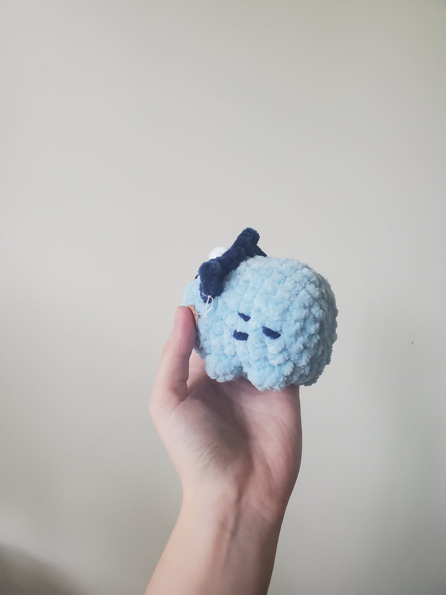 Bub the Blue the Stegosaurus Dinosaur Crochet Plushie