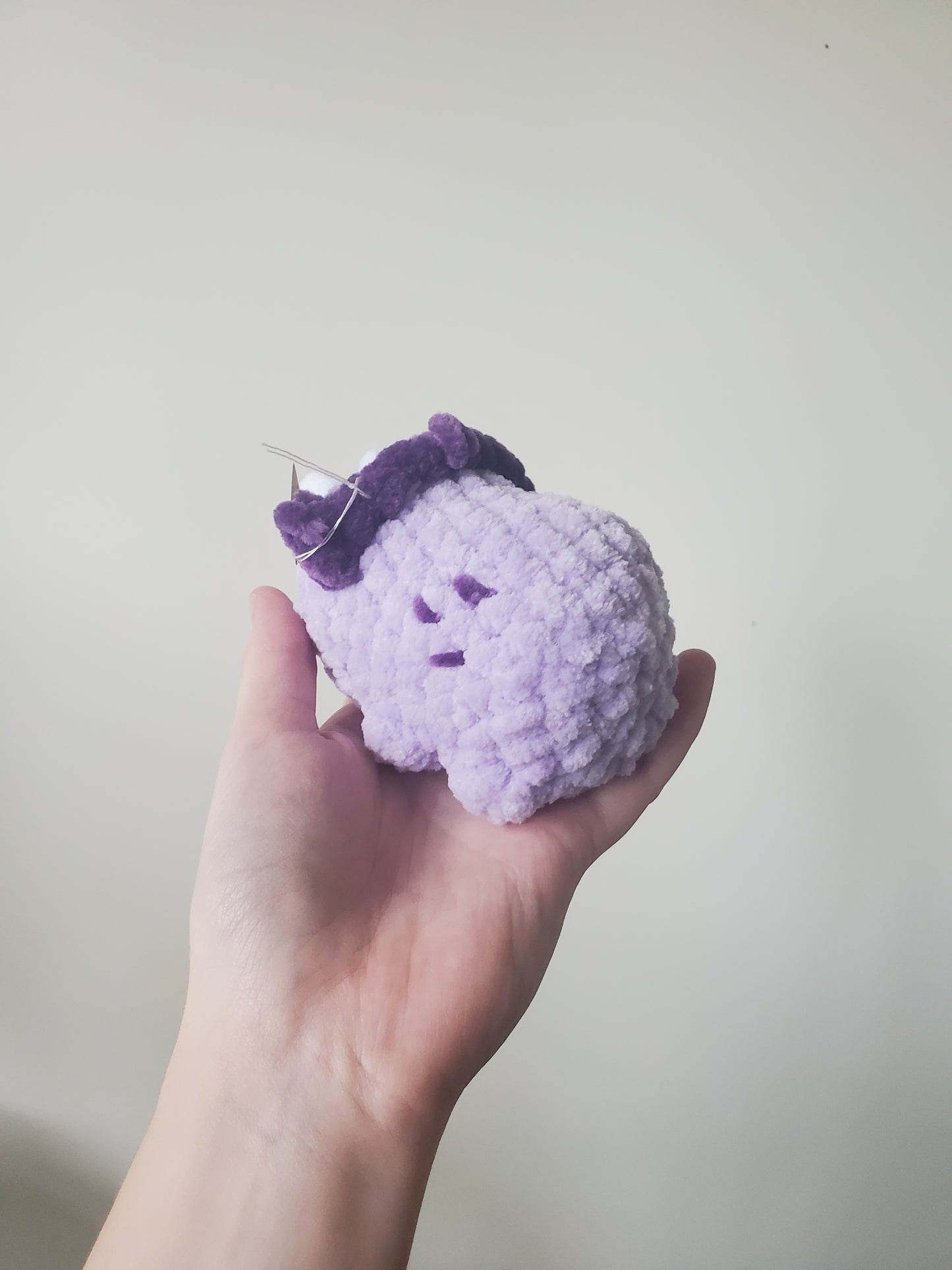 Lily the Purple Stegosaurus Dinosaur Crochet Plushie