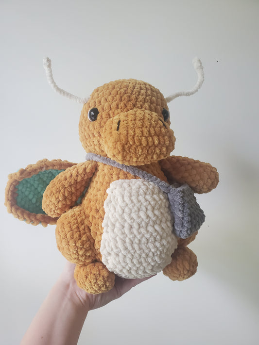 Delivery Dragonite Crochet Plushie